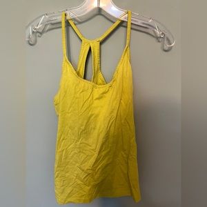 Patagonia green tank top with key hole
